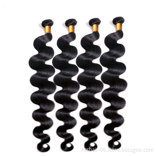 wholesale price 8A grade 8-30 inch unprocessed human  hair customized color body wave bundles